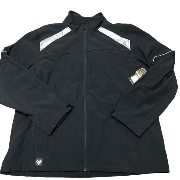 Hawx Men's Reflective Polar Fleece Moto Work Jacket Men's Sz 3XL NWT - Picture 1 of 5